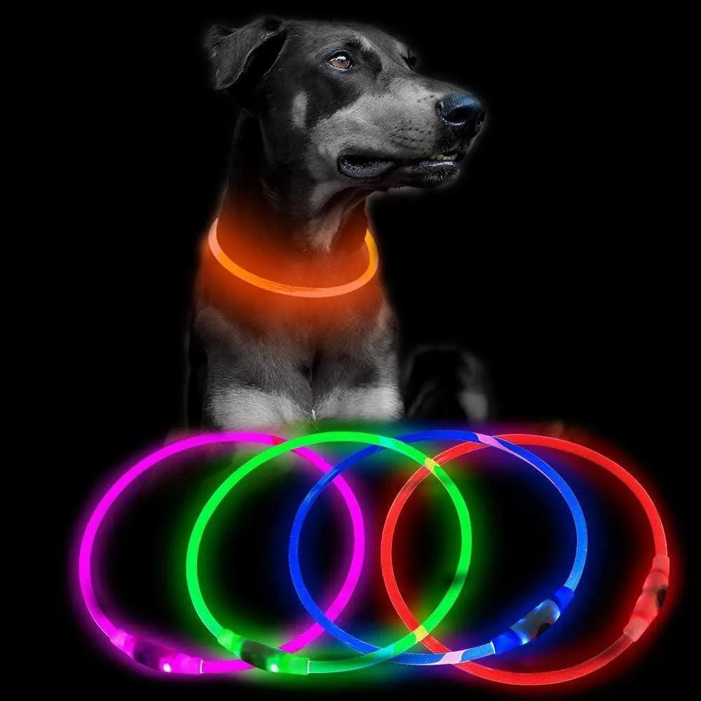 💡 Adjustable LED Glow Dog Collar – 360° Night Safety 🐕🌙