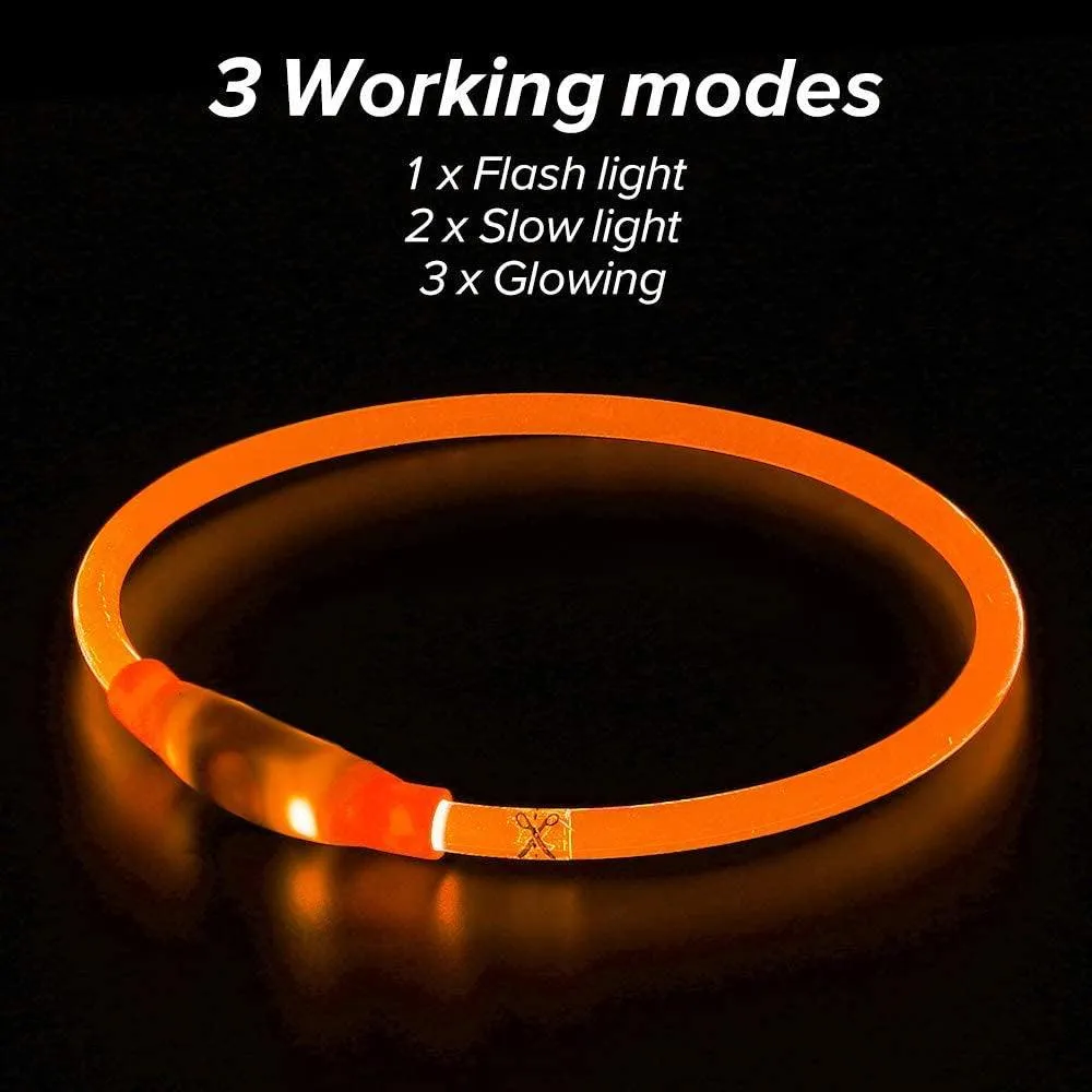 💡 Adjustable LED Glow Dog Collar – 360° Night Safety 🐕🌙