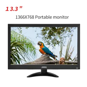 13.3" HD monitor pc 1366x768 portable monitor LCD TV Display PS4 with HDMI VGA USB AV BNC 12/10.1 inch gaming monitor