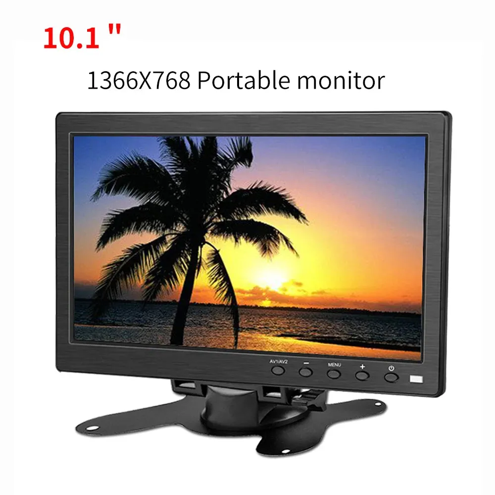 13.3" HD monitor pc 1366x768 portable monitor LCD TV Display PS4 with HDMI VGA USB AV BNC 12/10.1 inch gaming monitor