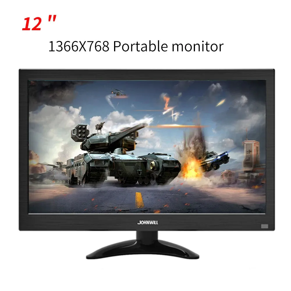 13.3" HD monitor pc 1366x768 portable monitor LCD TV Display PS4 with HDMI VGA USB AV BNC 12/10.1 inch gaming monitor