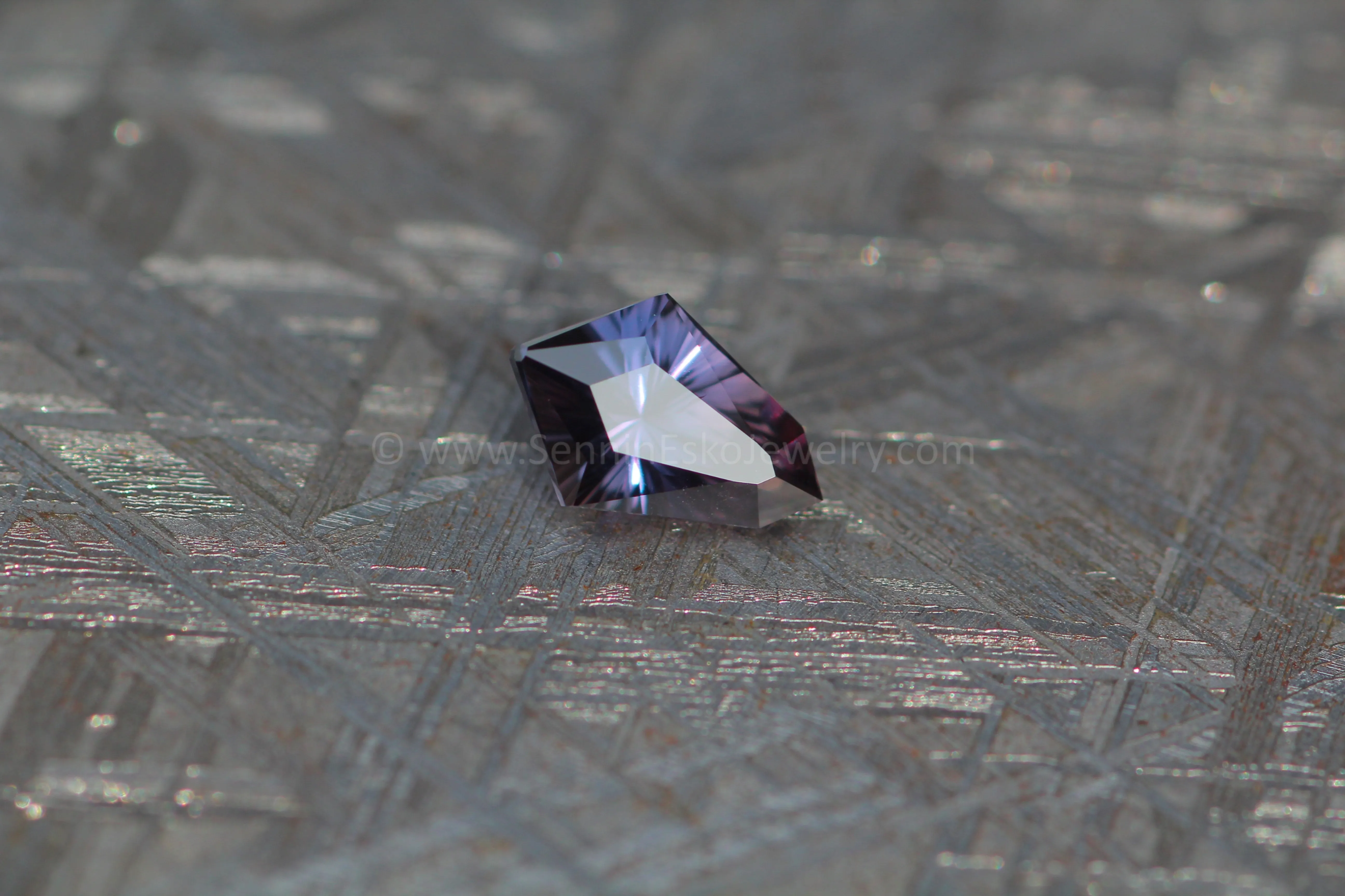 1.42 Carat Color Shifting Purple Sapphire Kite - 8.7x6mm, Fantasy Cut