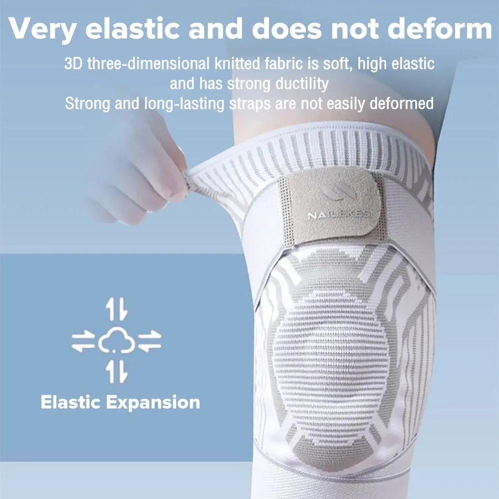 1PC Knee Support Braces Strap Elastic Sport Bandage Compression Protector Pad Relieves Gym Fitness KneePads Injuries Volleyball