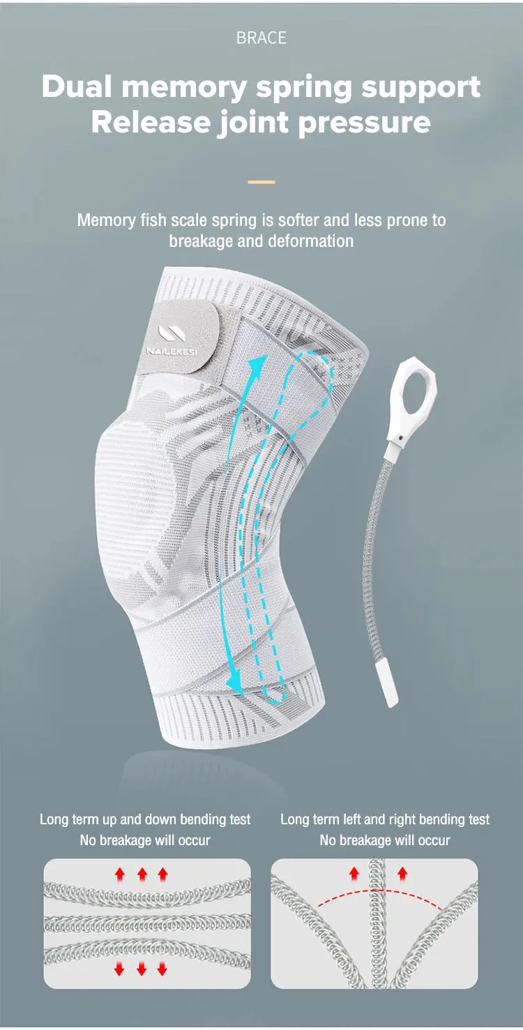 1PC Knee Support Braces Strap Elastic Sport Bandage Compression Protector Pad Relieves Gym Fitness KneePads Injuries Volleyball