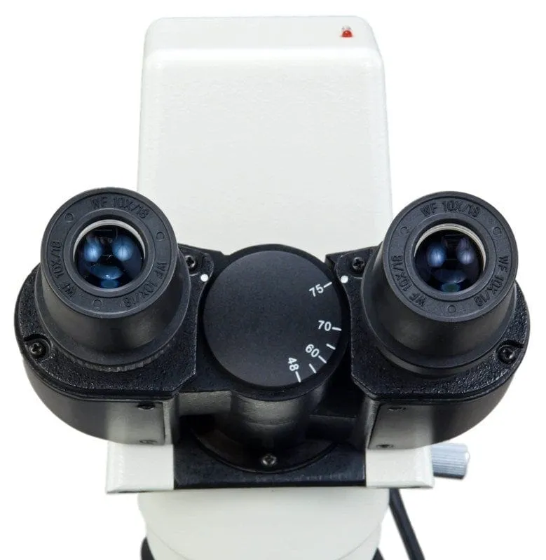 40X-400X 3MP Digital Integrated Microscope with LED Illumination, Siedentopf Interpupillary-adjustment and Reverse Turret