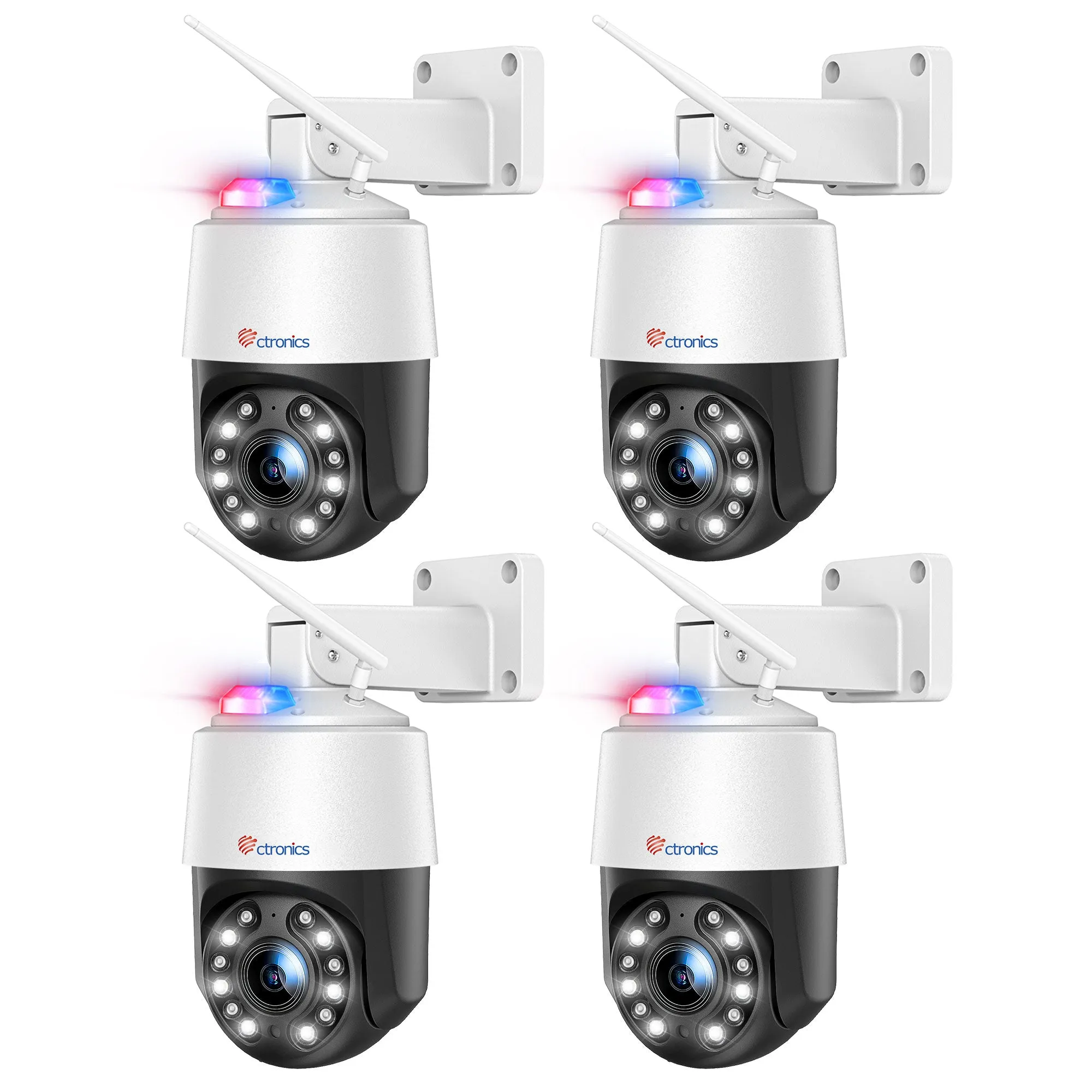 4K 16X Optical Zoom CCTV Security Camera Outdoor with Auto Tracking/Cruise/Zoom 197FT Night Vision