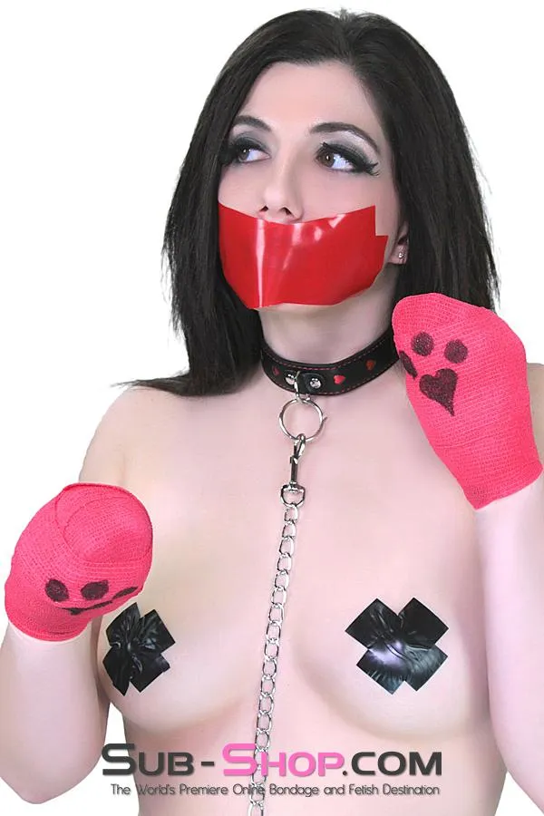 8965DL      Isn’t She Lovely Heart Cutout Bondage Collar with Matching Leash