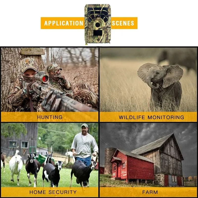 Action Trail Cameras Night Vision