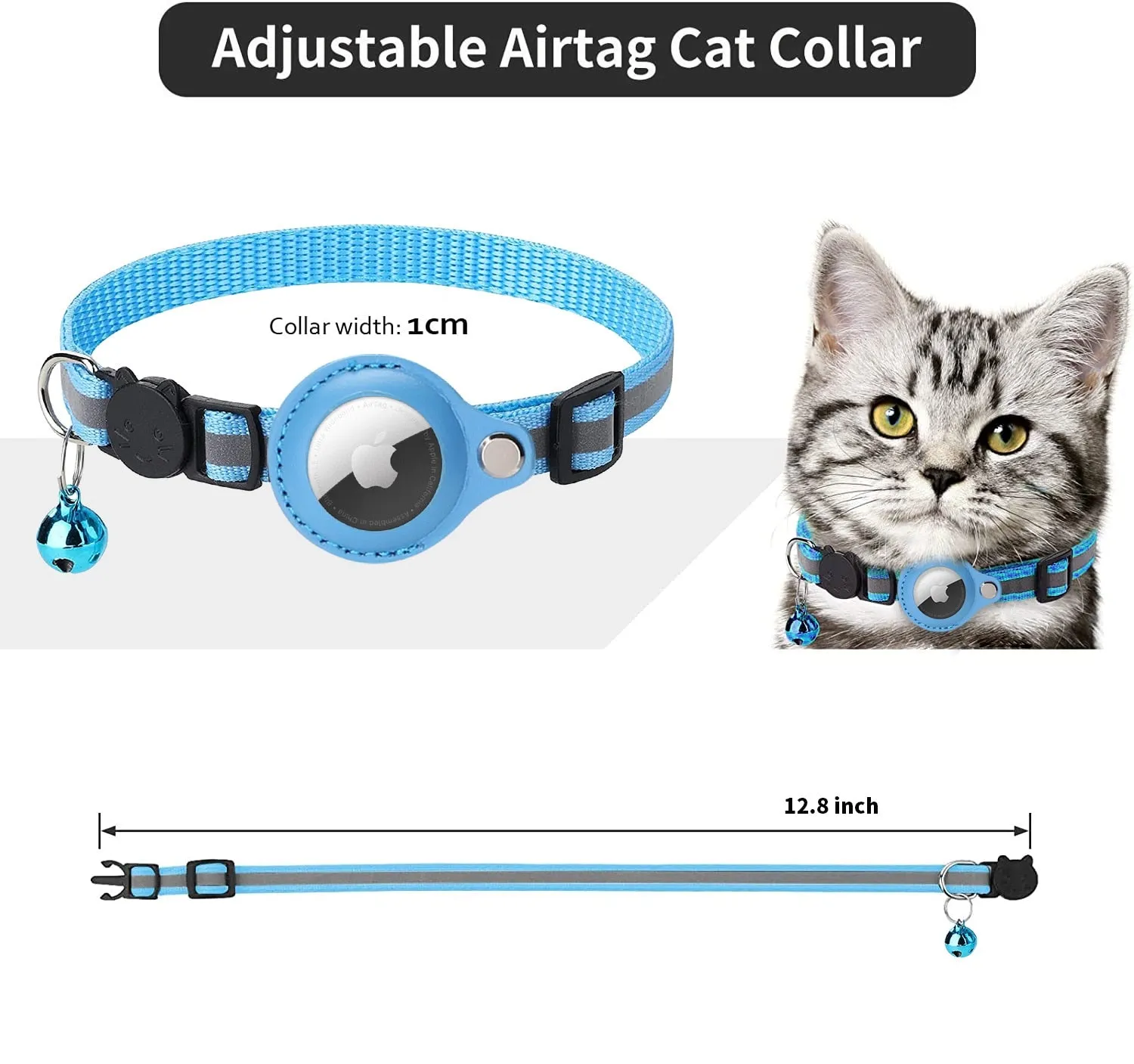 AirTag Cat Tracking Collar - GPS Finder & Anti-Lost