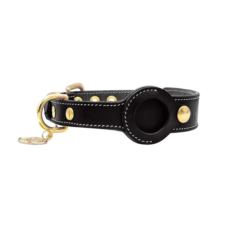 AirTag Leather Collar - Style A