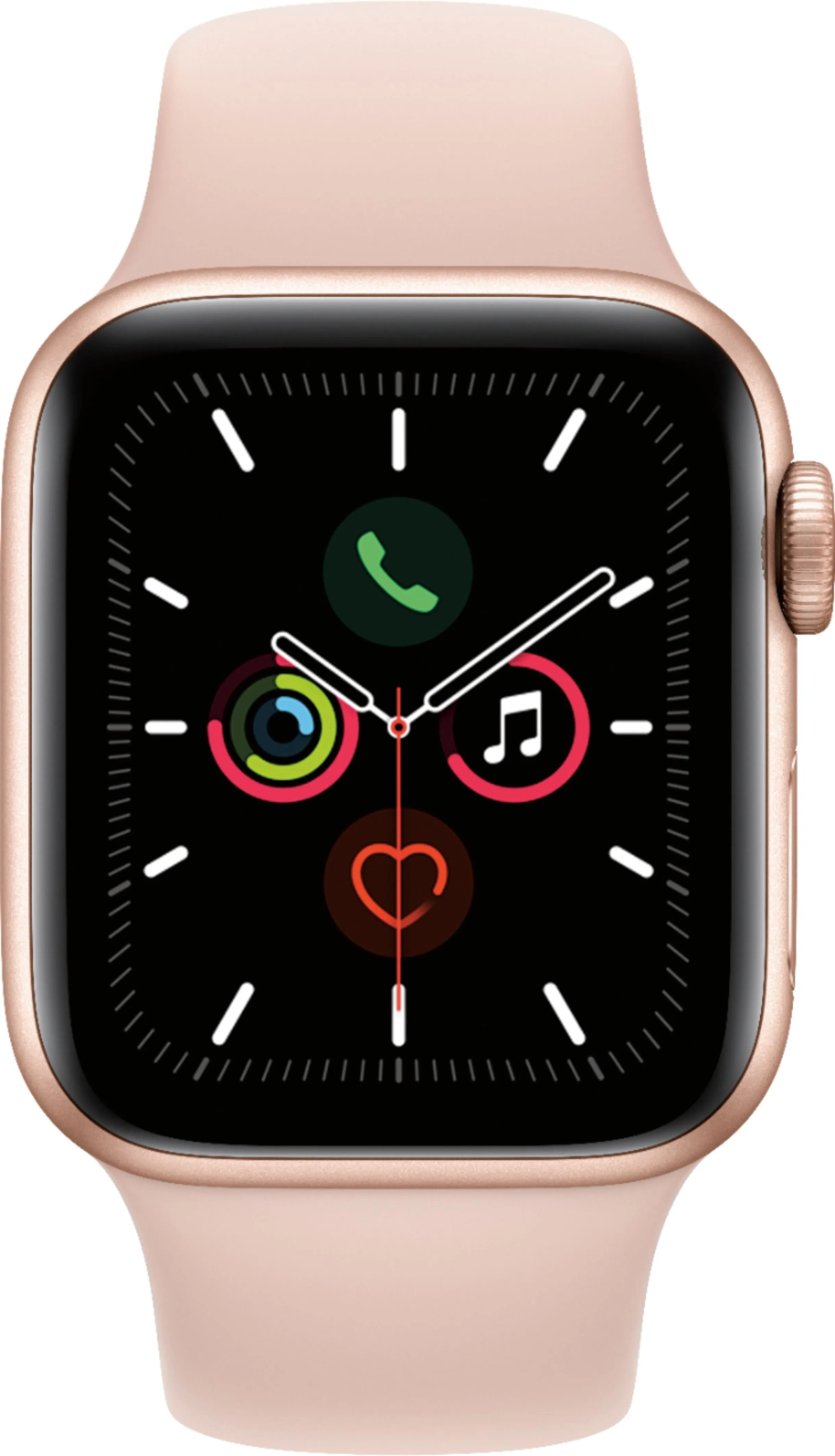 Apple Watch Series 5 (GPS   Cellular) 40mm Gold Aluminum Case with Pink Sand Sport Band - Gold Aluminum