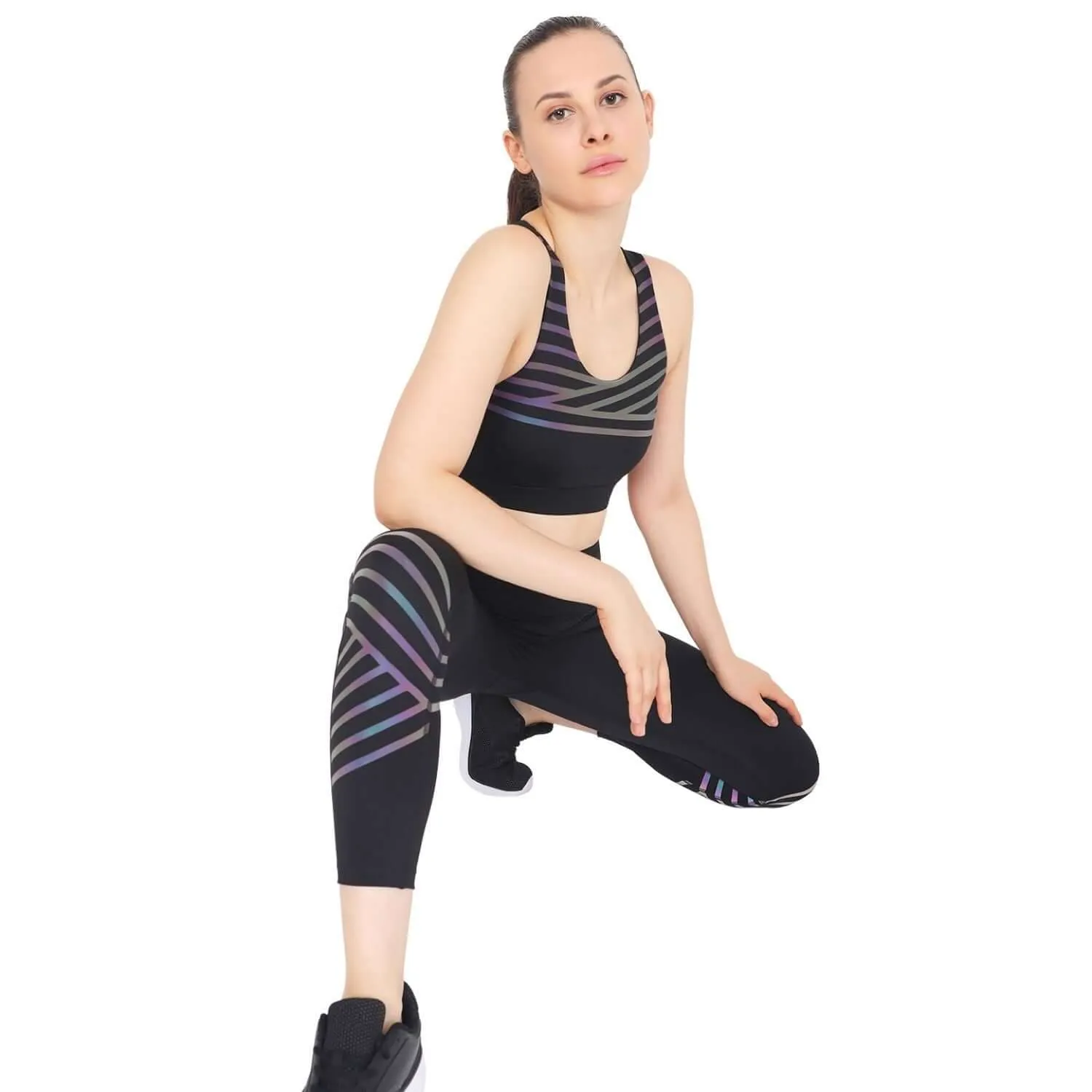 Artemis Reflective Leggings Black