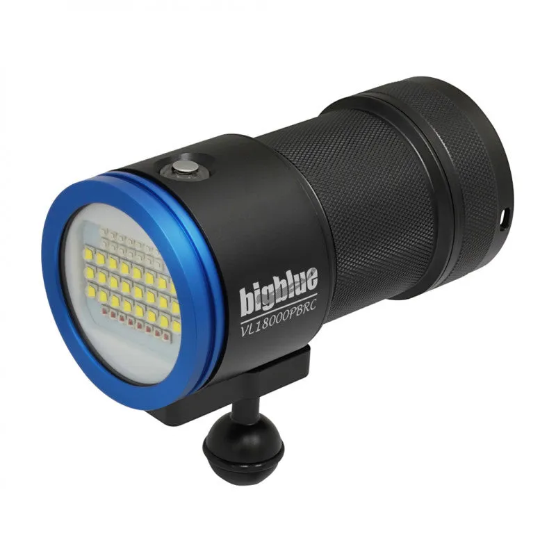 Big Blue -  18,000 Lumen Video Light with Blue Mode RC-Ready - Black