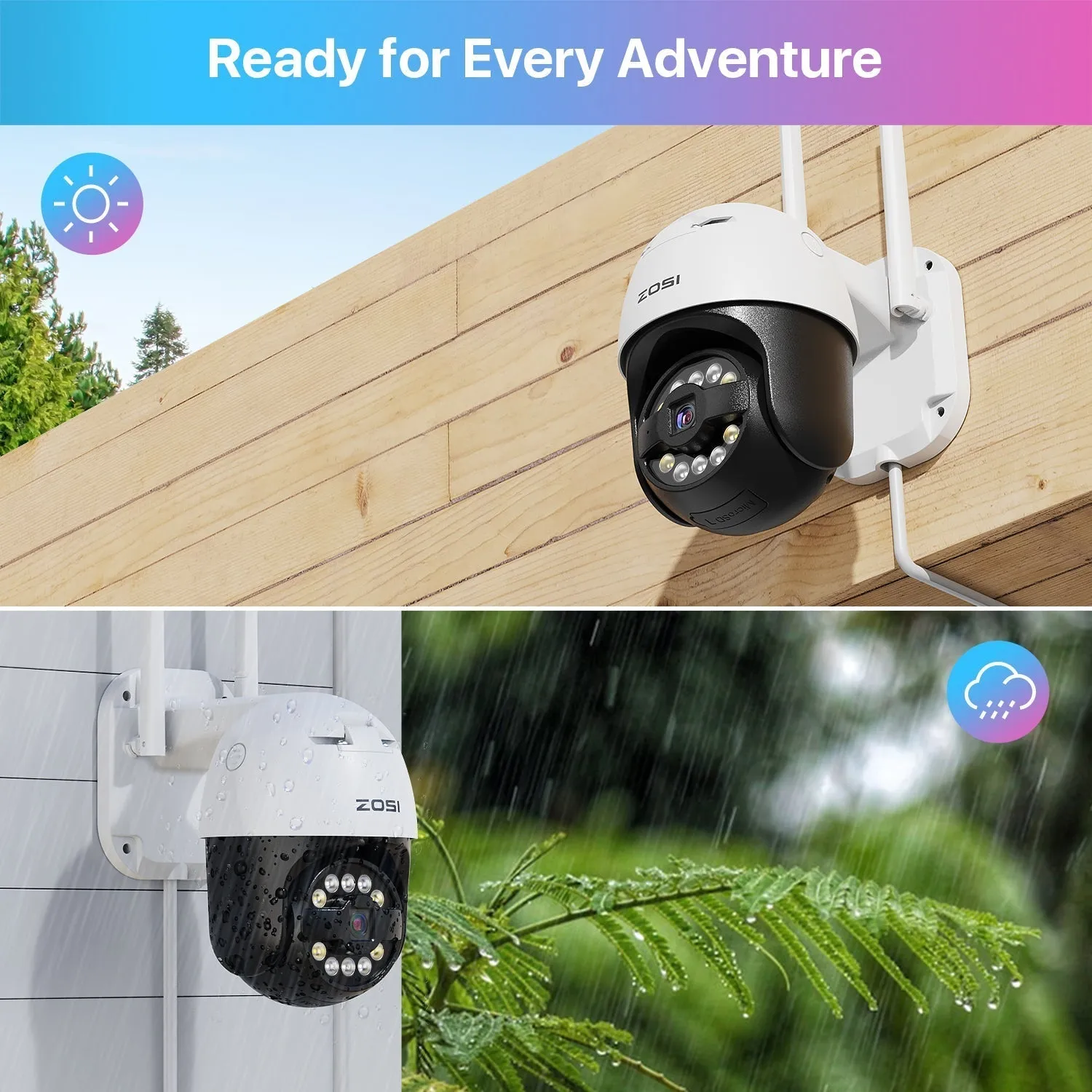 C296 5MP WiFi Outdoor Camera   C518 3MP WiFi Indoor Camera