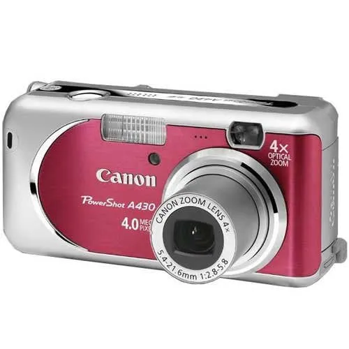 Canon PowerShot A430 Digital Camera (Red) for Parts