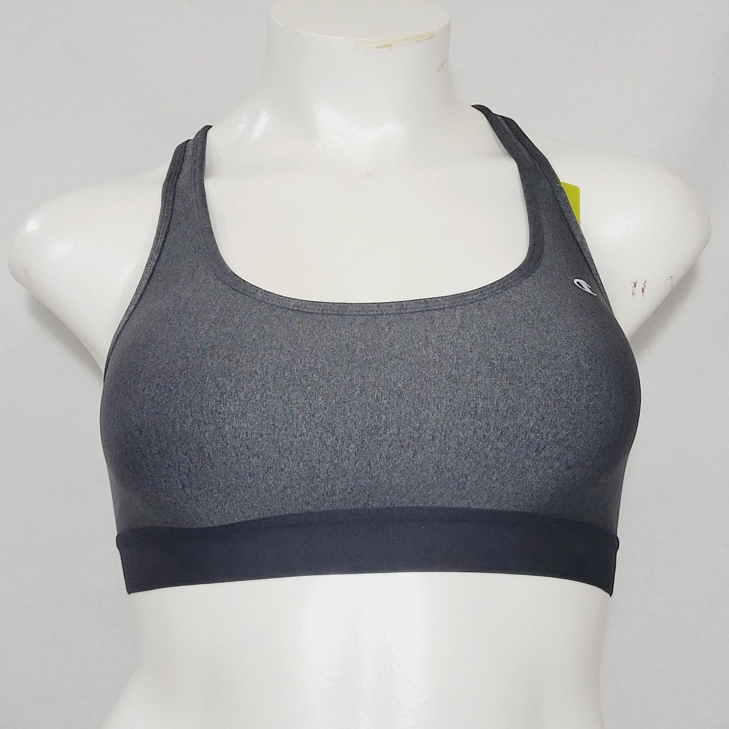 Champion 6715 Absolute Workout II Wire Free Sports Bra MEDIUM Granite Heat Gray