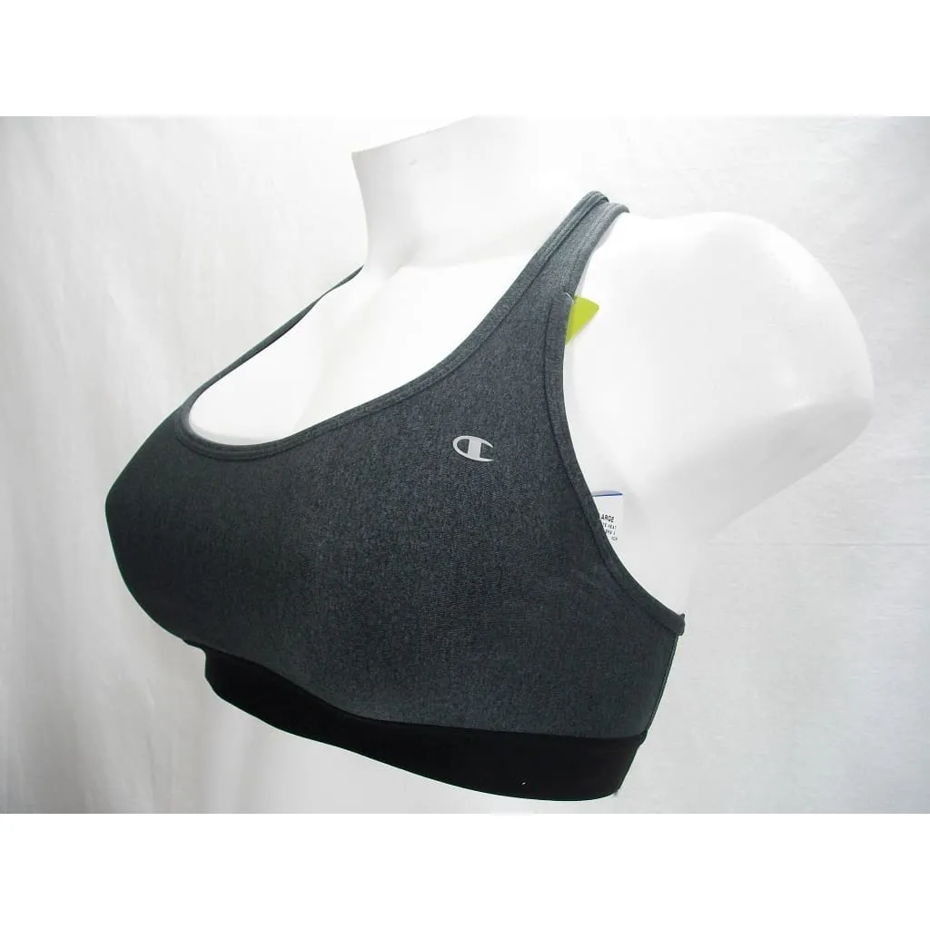 Champion 6715 Absolute Workout II Wire Free Sports Bra MEDIUM Granite Heat Gray