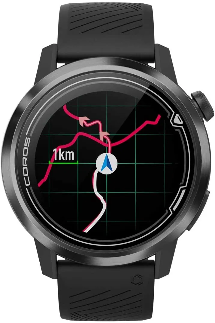 Coros APEX Premium Multisport GPS Watch with Heart Rate Monitor, Sapphire Glass, Barometer, ANT  & BLE Connections, Strava & Training Peaks (WAPX-BLK-2)