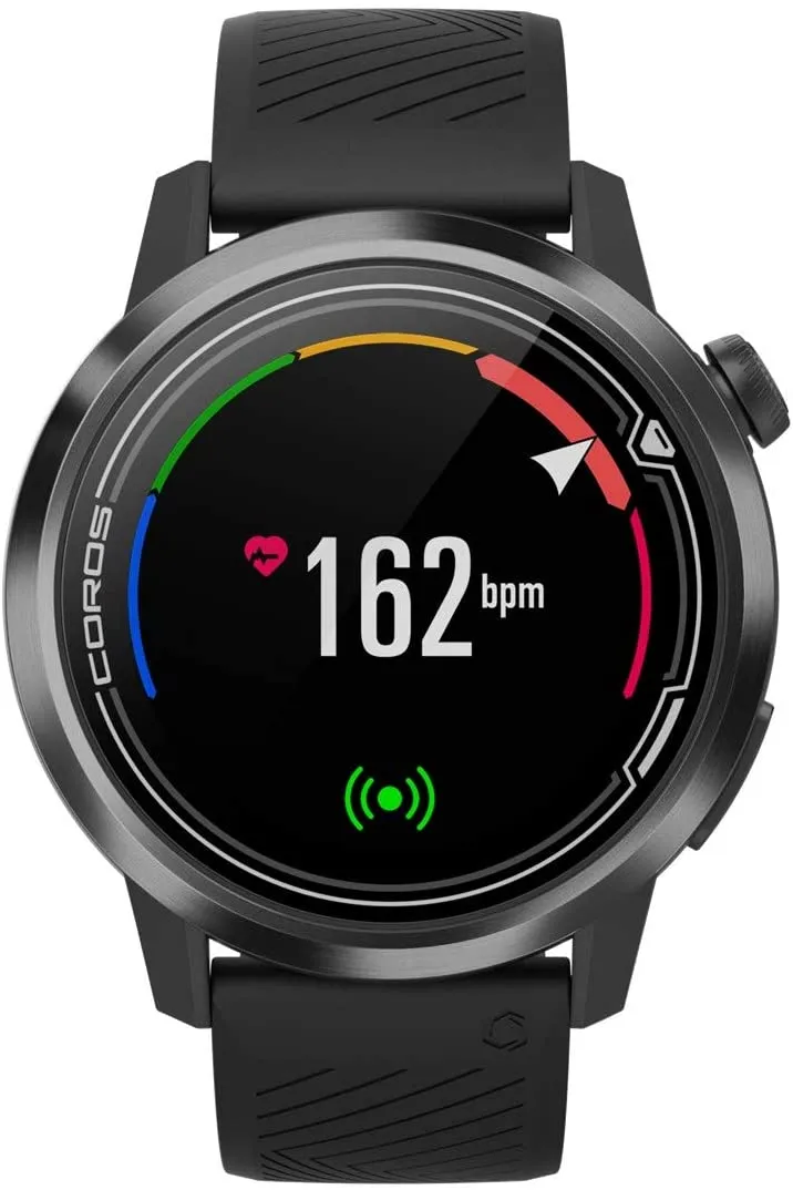 Coros APEX Premium Multisport GPS Watch with Heart Rate Monitor, Sapphire Glass, Barometer, ANT  & BLE Connections, Strava & Training Peaks (WAPX-BLK-2)