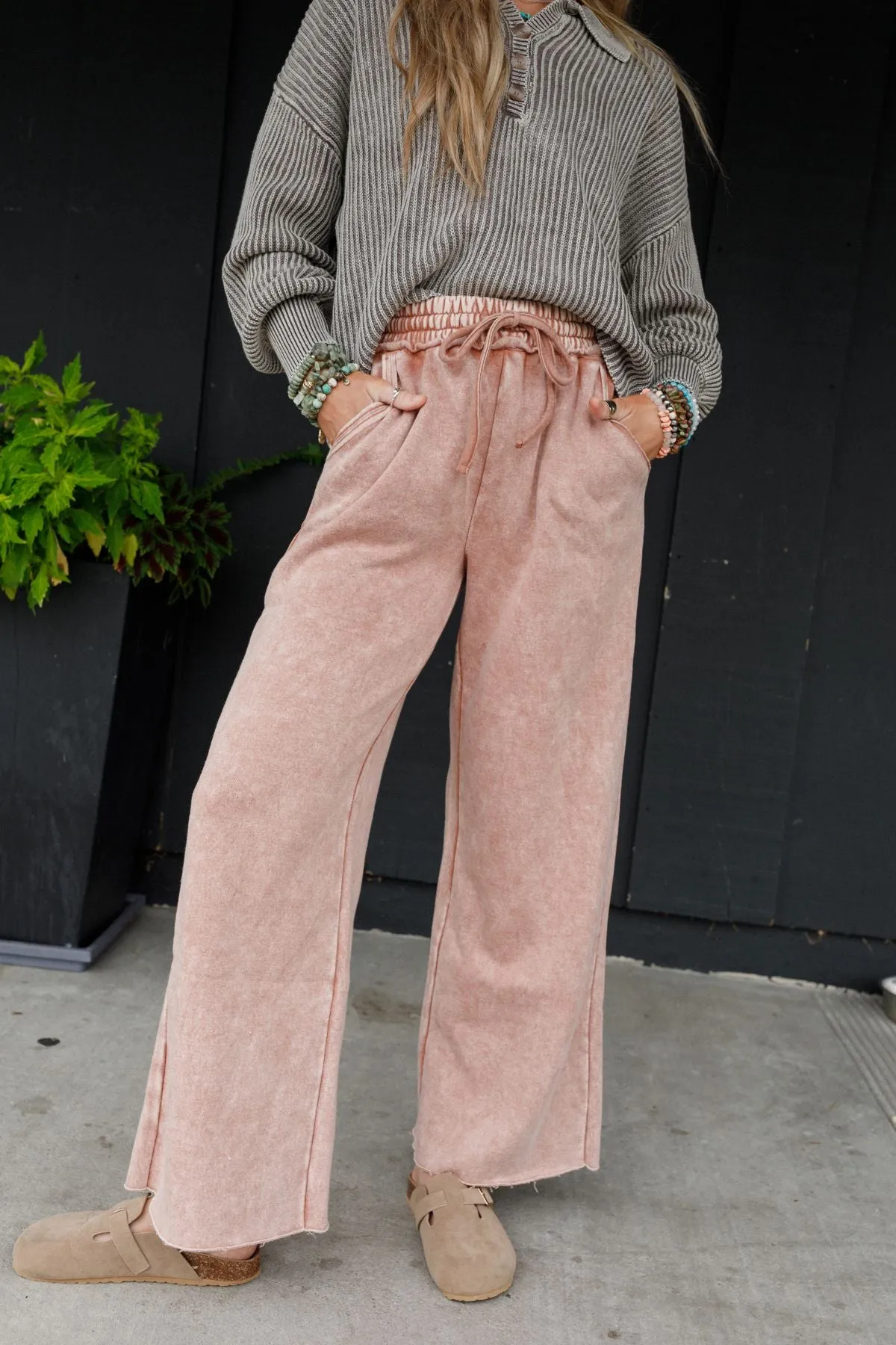 Cozy Cloud Lounge Pants - Rust