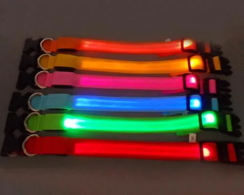 Dazzle Series Pet Dog Collar with LED Light