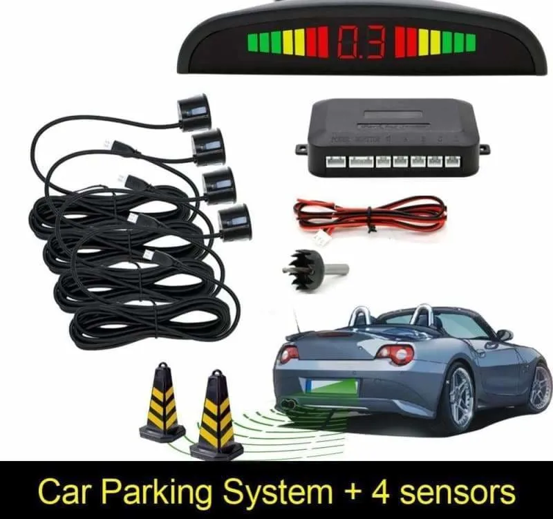 Digital Display Car Parking System  With 4 Sensors