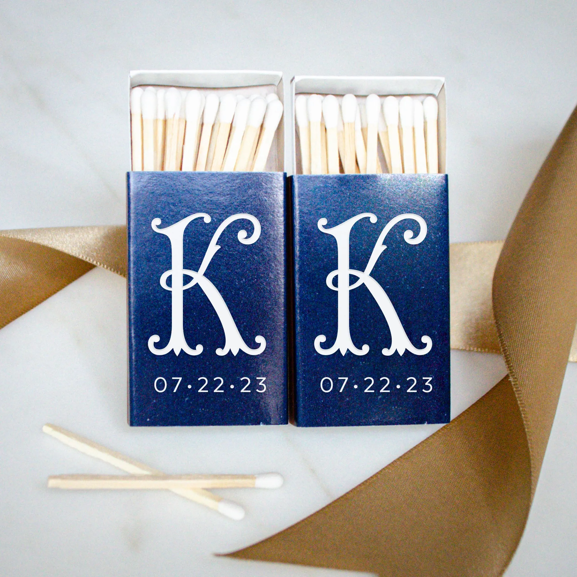 Elegant Monogrammed Matches