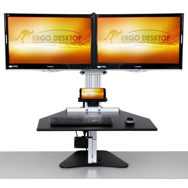 Ergo Desktop Electric Kangaroo Elite Standing Desk Converter