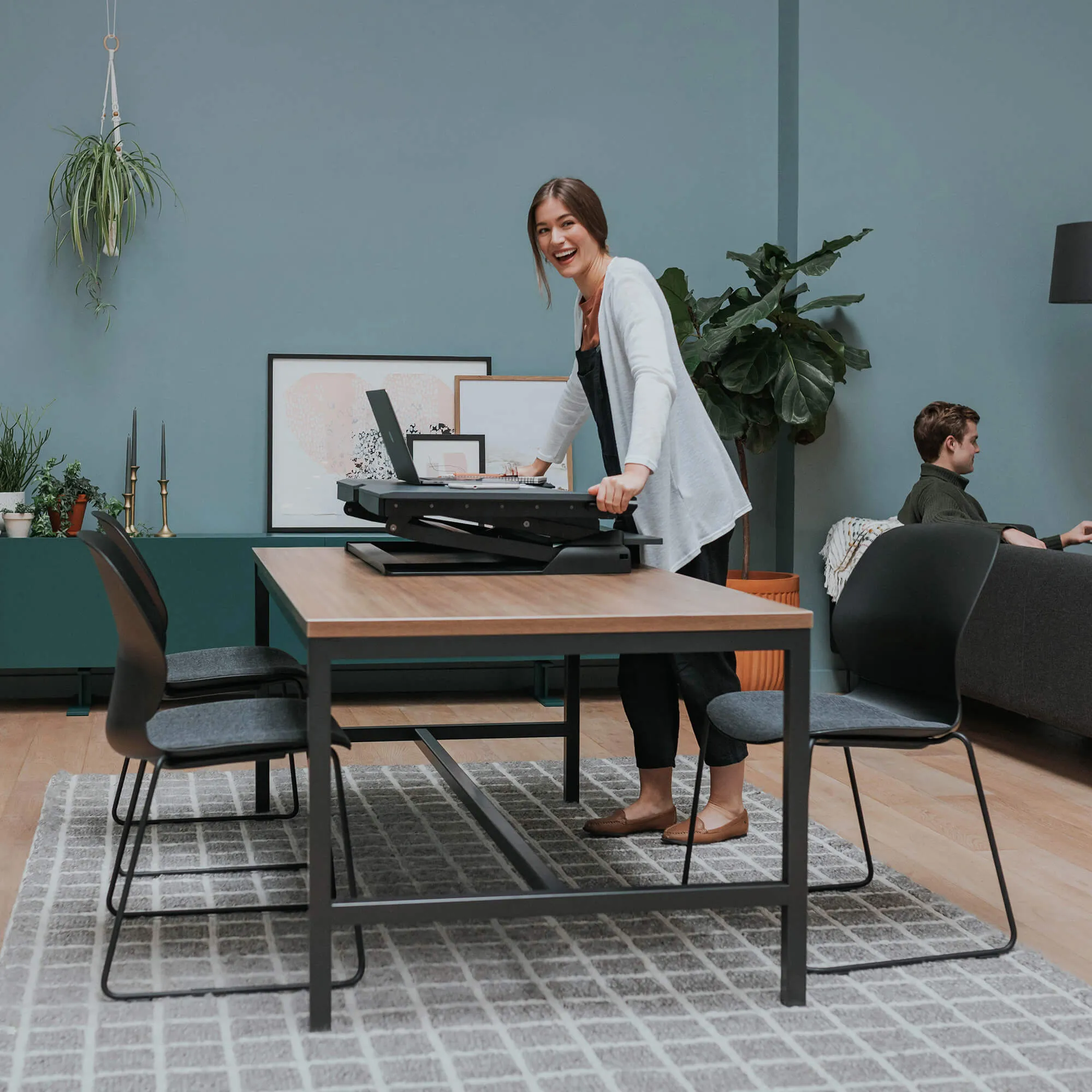 Ergotron WorkFit Corner Standing Desk Converter