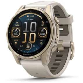 Garmin fenix® 8 43mm AMOLED Saphire Edition Soft Gold with Fog Grey Band