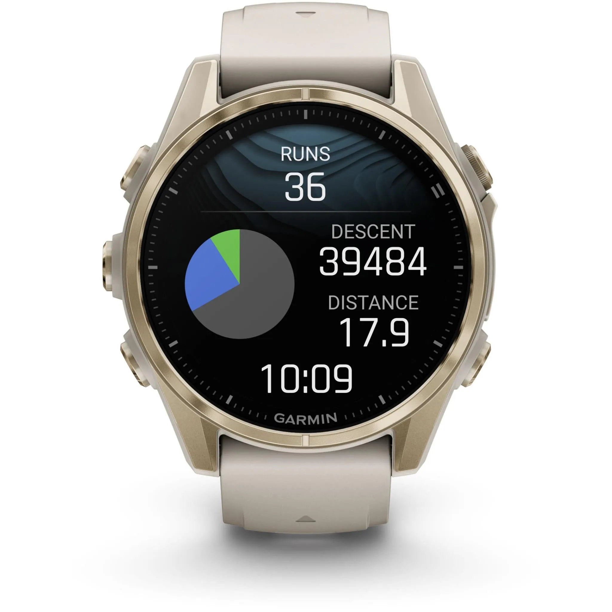 Garmin fenix® 8 43mm AMOLED Saphire Edition Soft Gold with Fog Grey Band