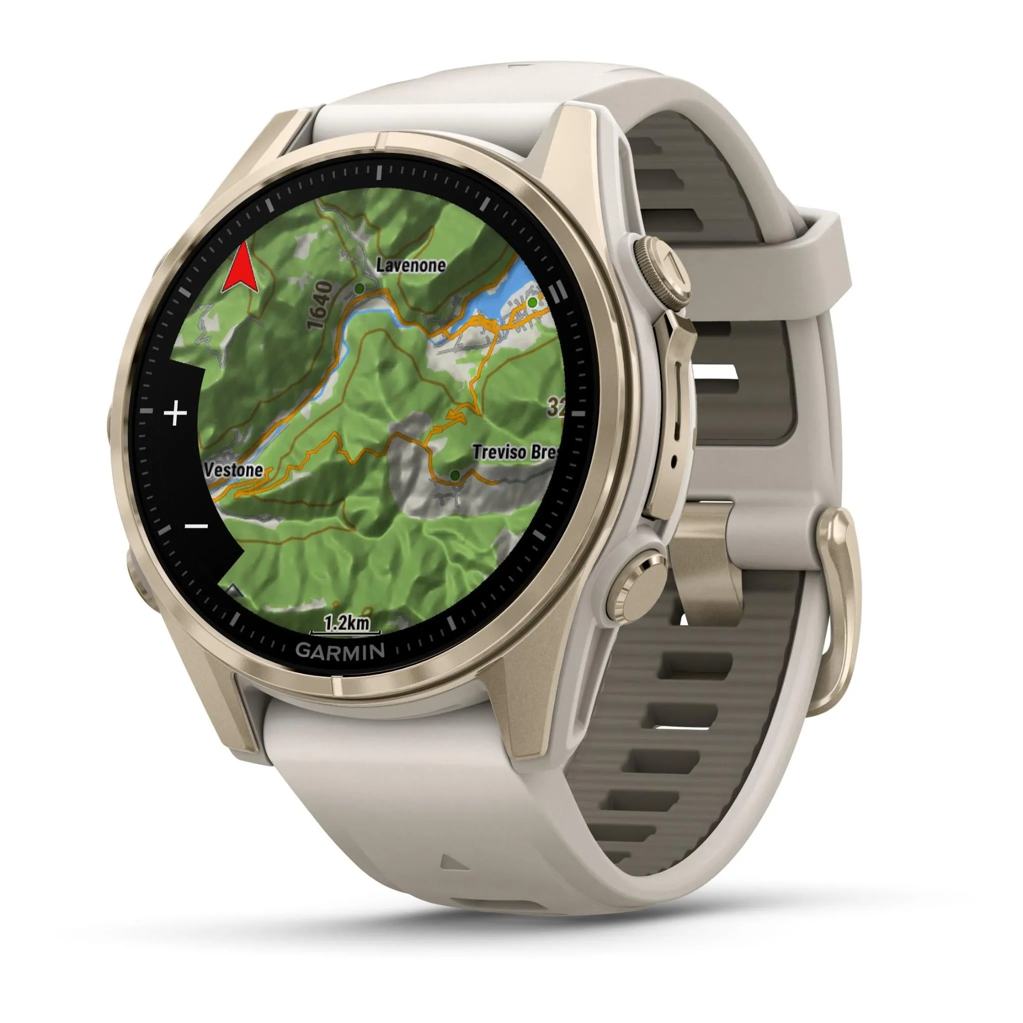 Garmin fenix® 8 43mm AMOLED Saphire Edition Soft Gold with Fog Grey Band