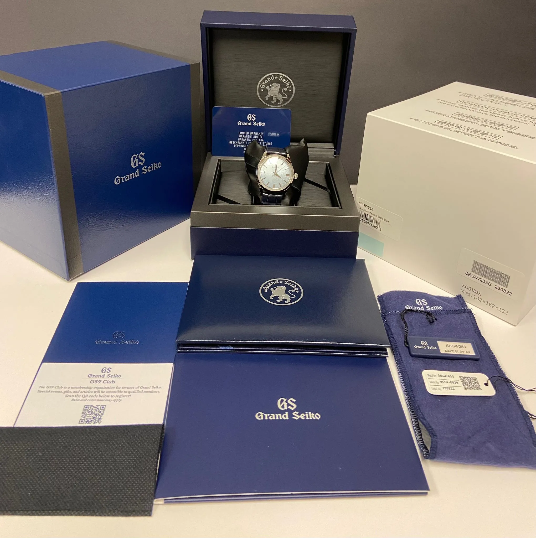 Grand Seiko Elegance Collection Kishun SBGW283G Blue Dial Manual winding Watch