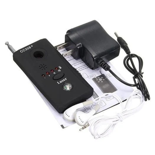 Hidden Camera GSM Audio Bug Detector Anti Spy Finder GPS Signal Lens RF Tracker