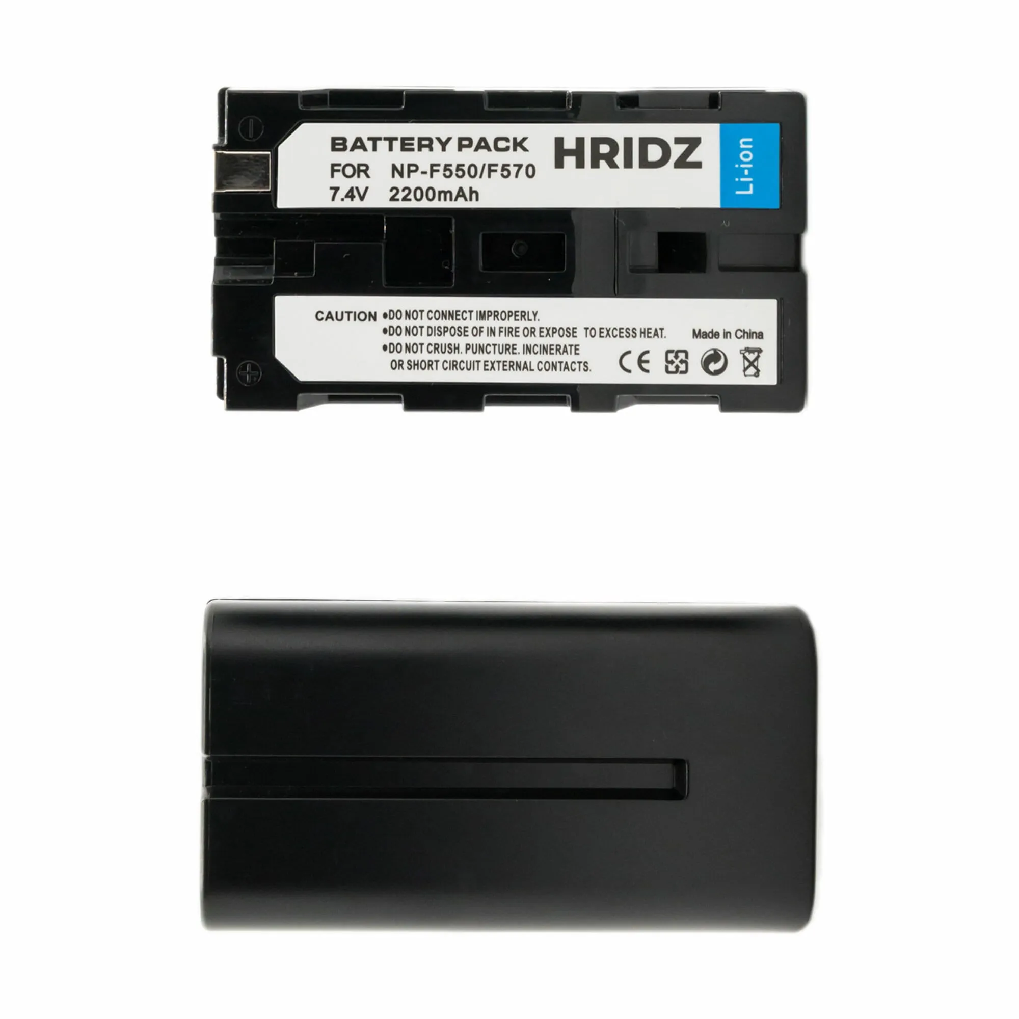 Hridz NP-F550 Battery Charger Set Compatible with Sony NPF 550 970 series