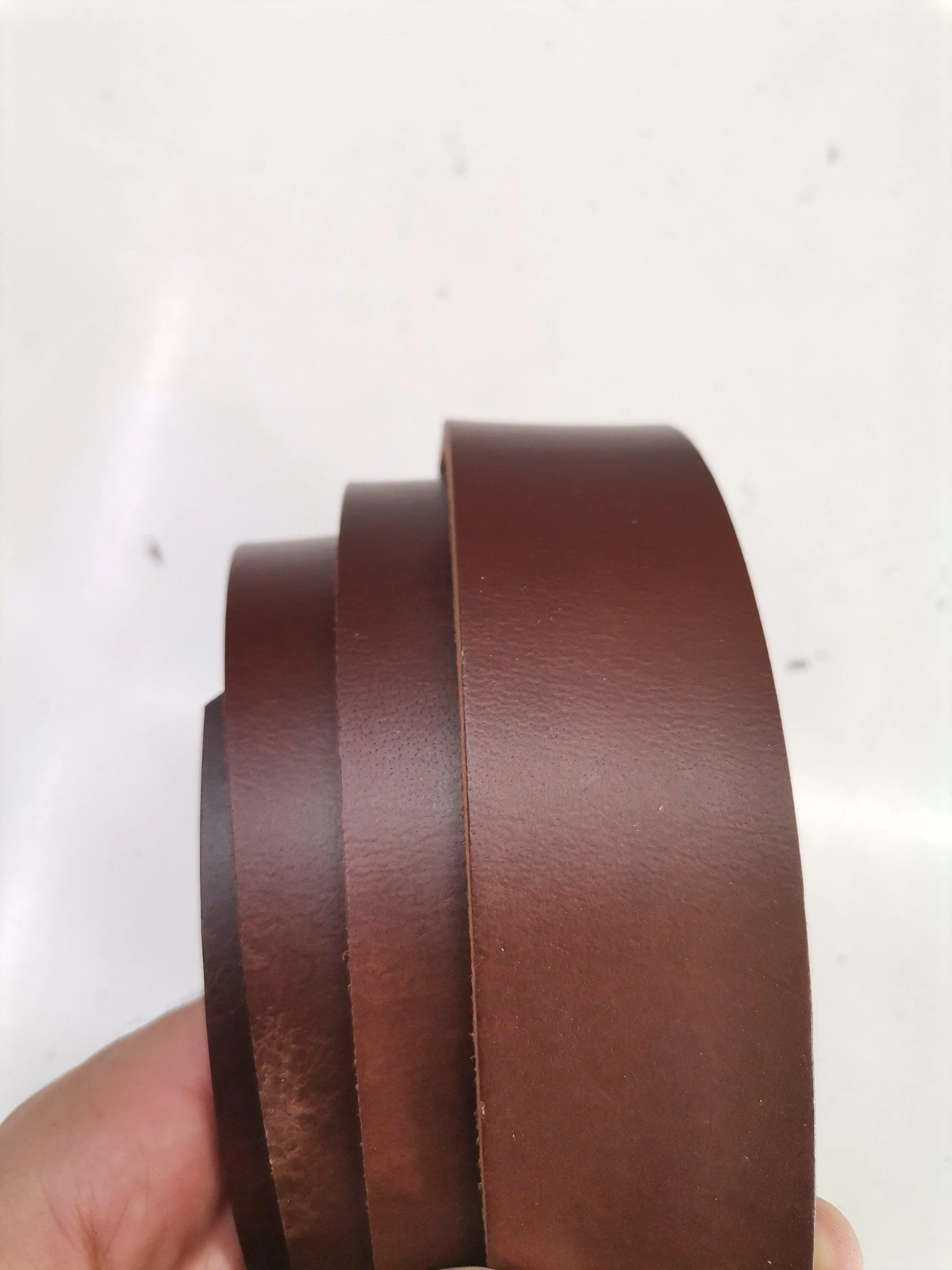 Leather straps for belts, Genuine leather straps for crafts, thickness 5,0mm(13 oz) length 130cm(51 inches)