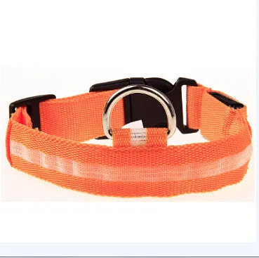 LED Light Night-Safety Dog Collar - Flash Glow in Dark Pet Collar