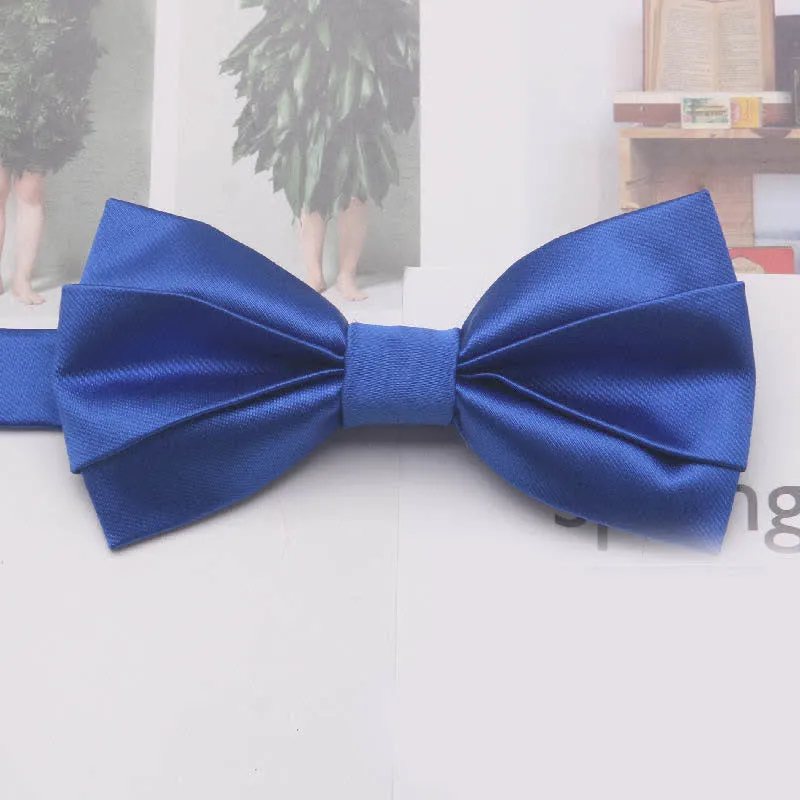 Men's Casual Simple Classic Solid Color Bow Tie