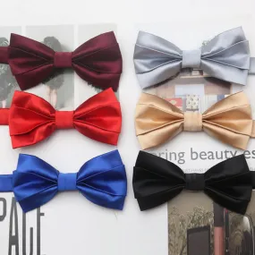 Men's Casual Simple Classic Solid Color Bow Tie