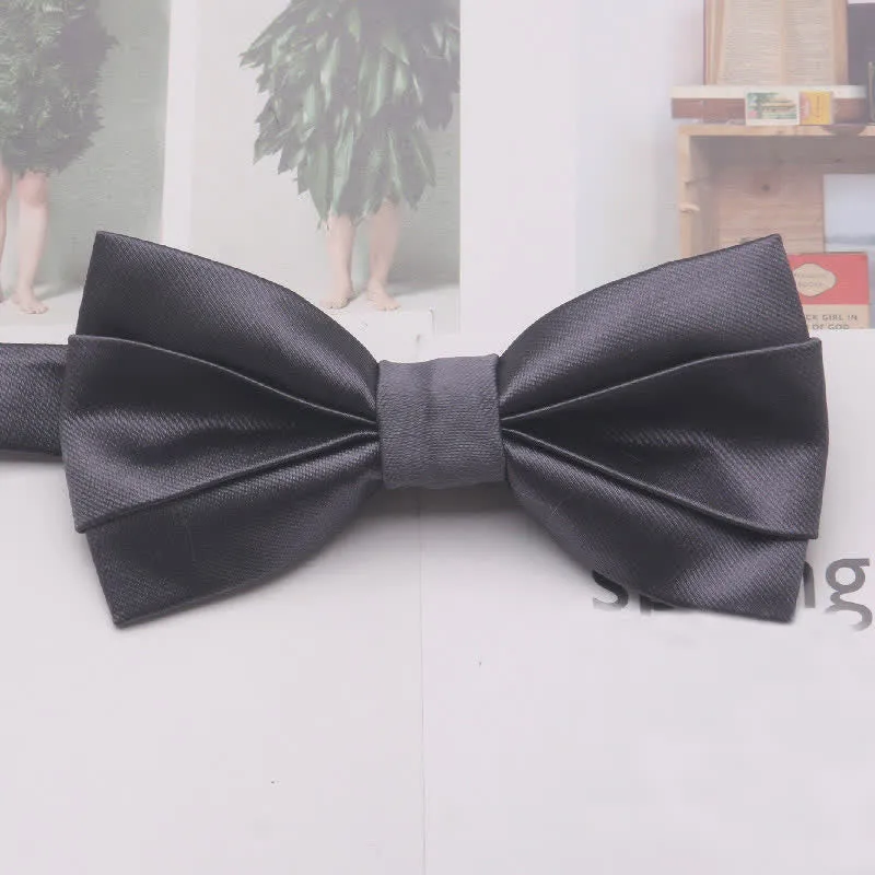 Men's Casual Simple Classic Solid Color Bow Tie