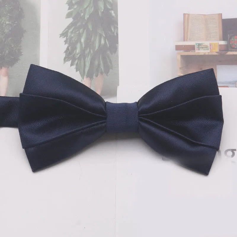 Men's Casual Simple Classic Solid Color Bow Tie