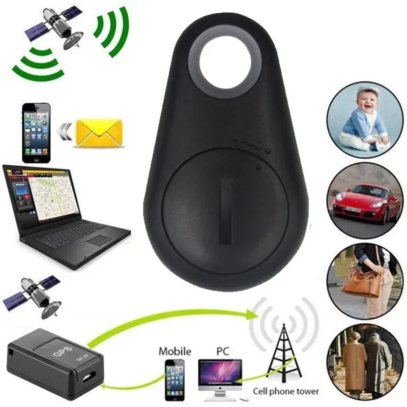 Mini Bluetooth GPS Tracker for Pets, Kids, Bags, and Wallets.