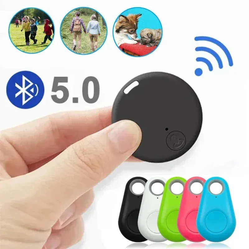 Mini Bluetooth GPS Tracker for Pets, Kids, Bags, and Wallets.