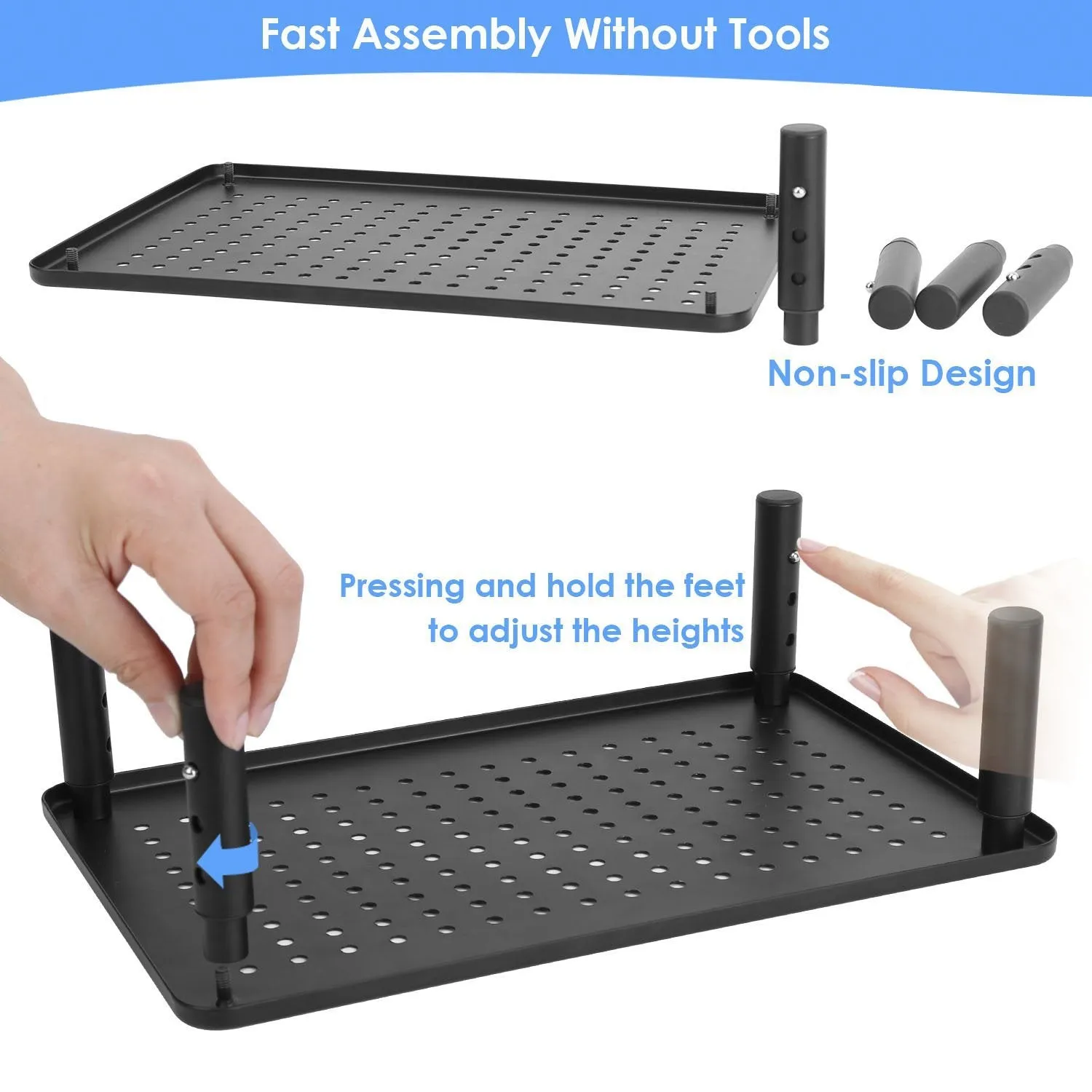 Monitor Stand Riser 3 Height Adjustable Desk