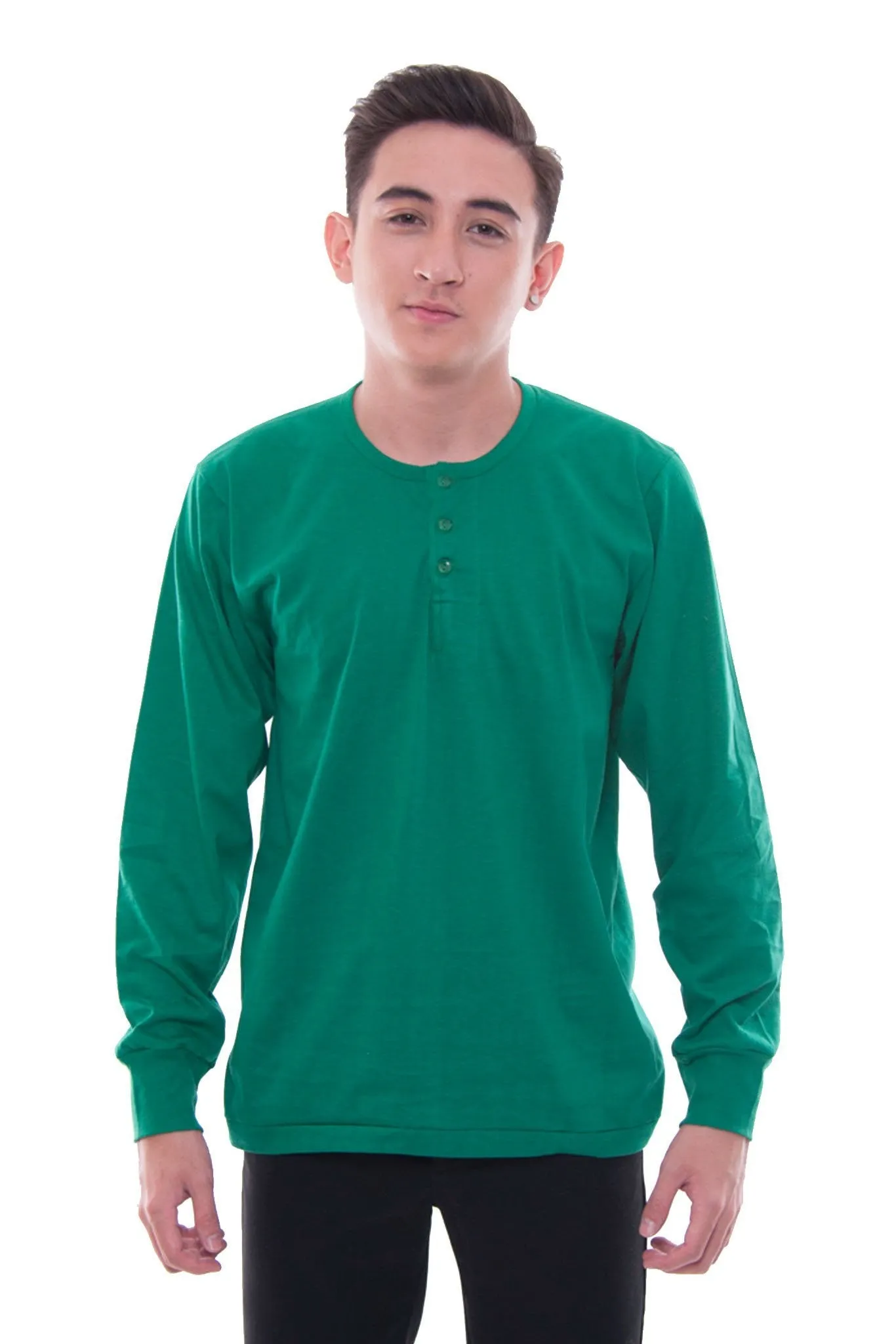 MUL3 - Camisa de Chino - Long-Sleeve - Green