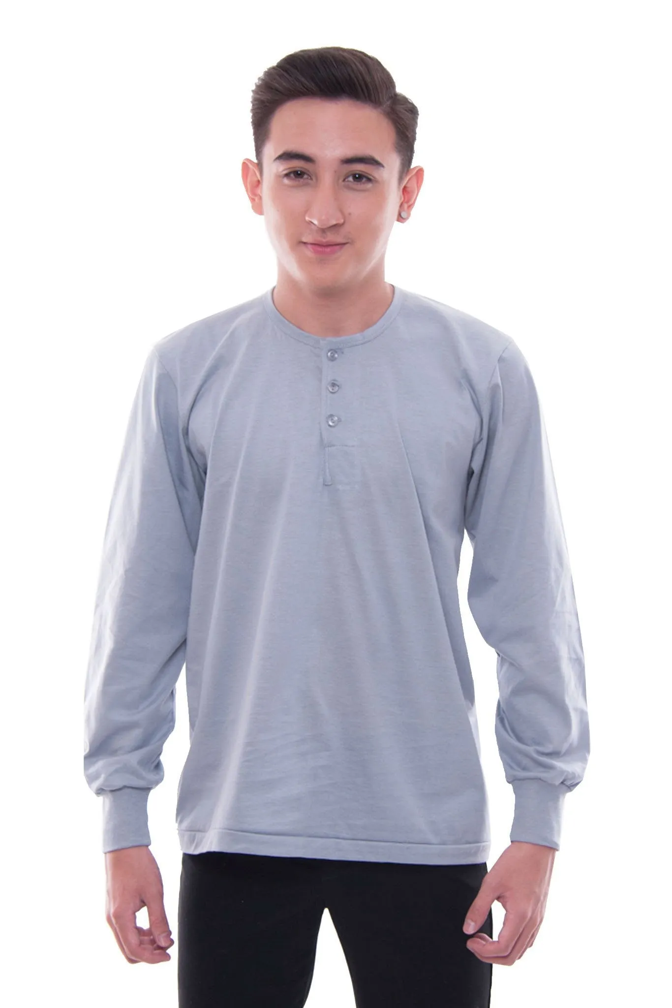 MUL7 - Camisa de Chino - Long-Sleeve - Gray