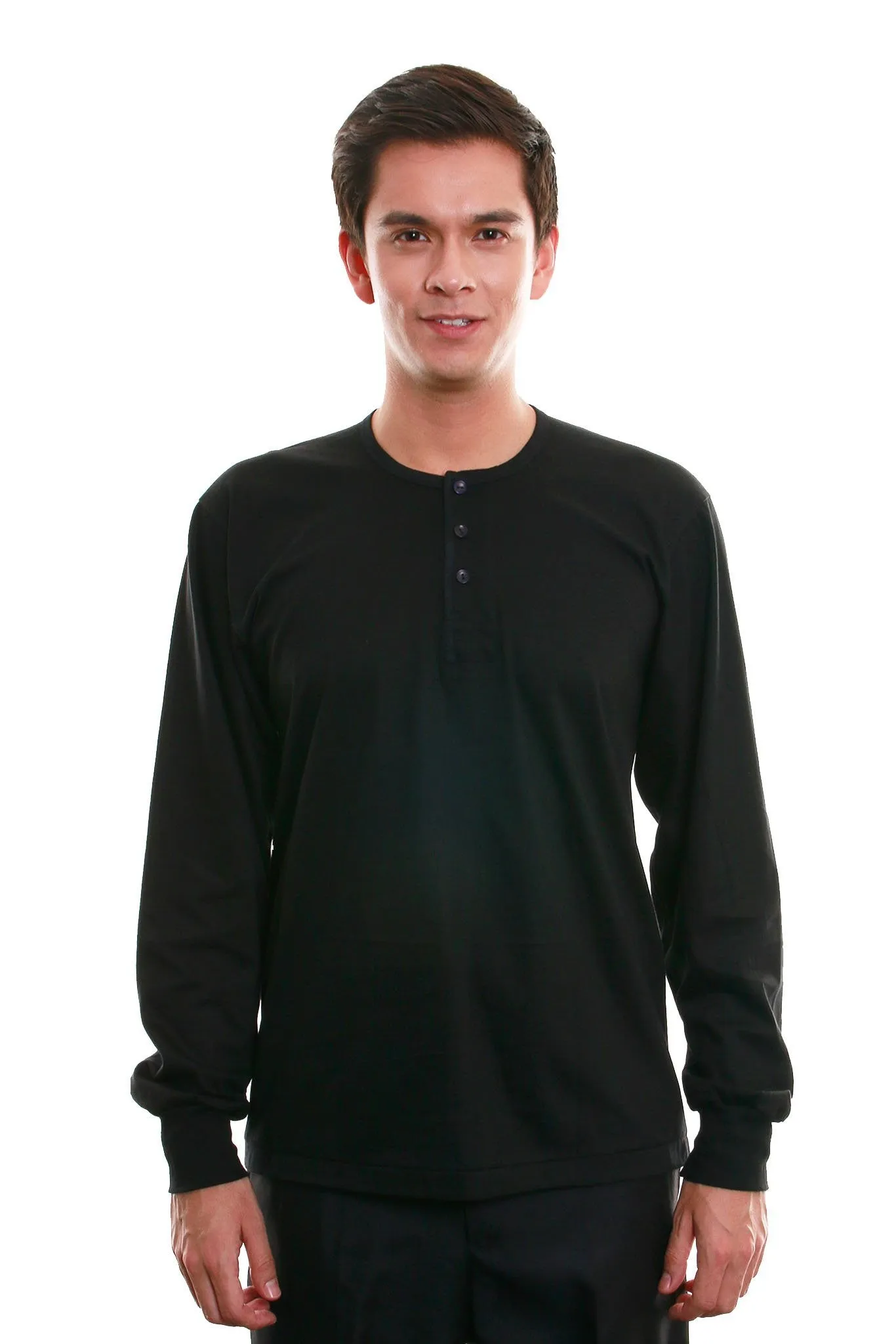 MUL8 - Camisa de Chino - Long-Sleeve - Black