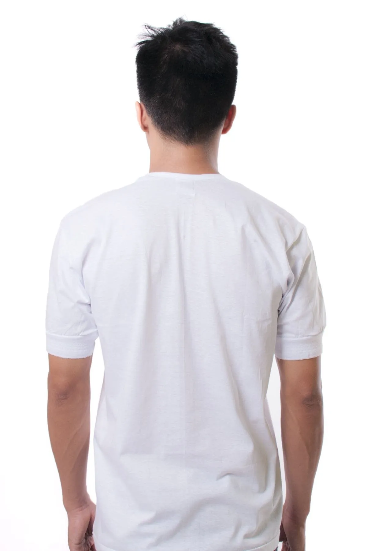 MUS1 - Camisa de Chino - Short-Sleeve - White