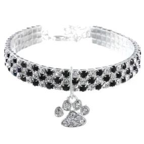 PetAffairs Flashing Rhinestone Pet Collar