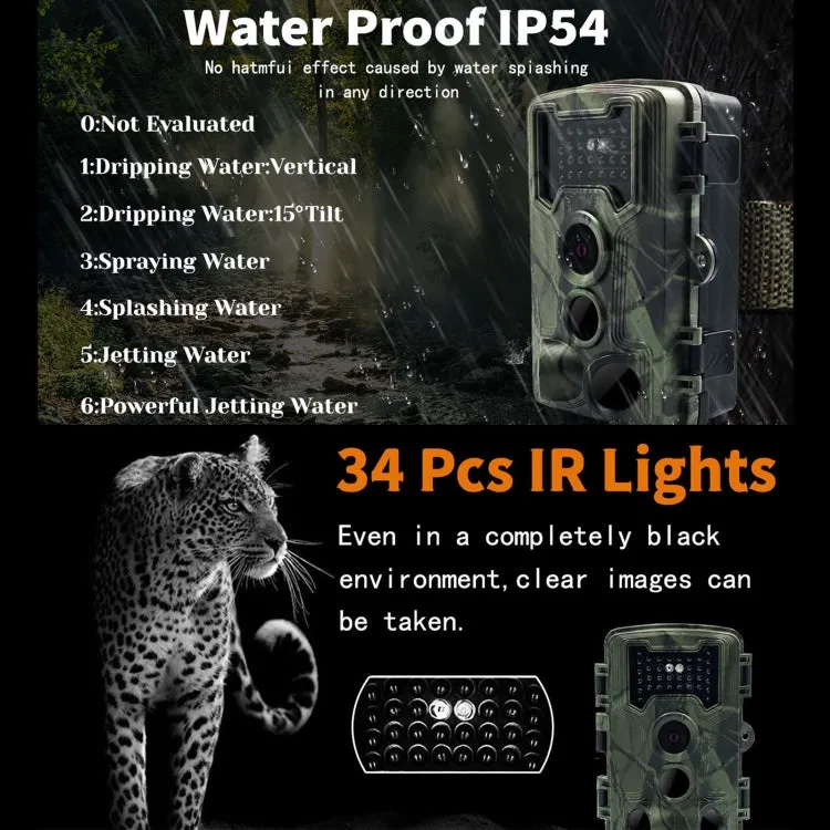 PR1000 2 Inch LCD Screen Infrared Night Vision Motion Wildlife Hunting Trail Camera